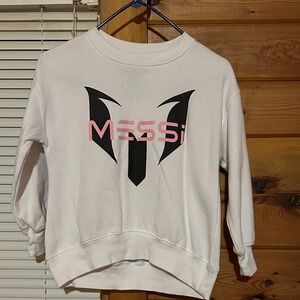 Women's Pink and Black Graphic Sweater